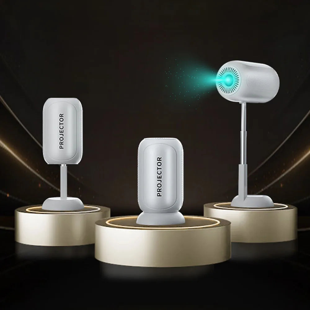 Mini Projector,Portable Projector with WiFi and Bt,4K Support,Auto Keystone,Compatible with HDMI/USB/TV Stick for Home / Outdoor