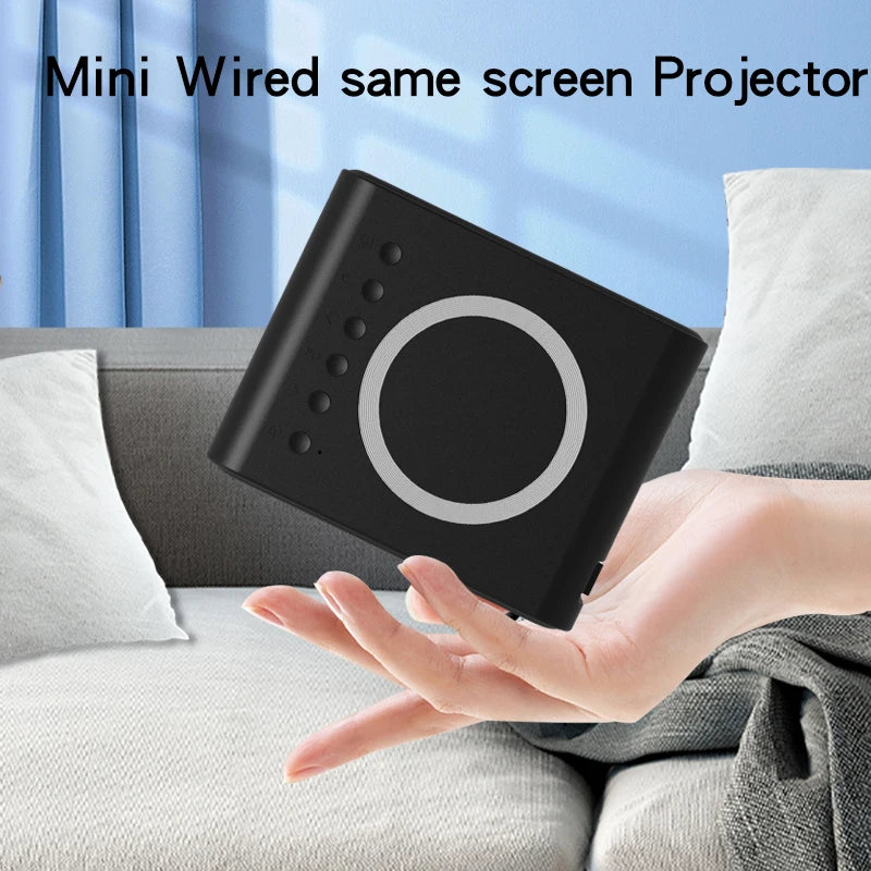 YT300 Mini Projector for Commercial Office, Home Cinema, Portable, Intelligent Outdoor, LED Full HD, Portable and Mobile Project